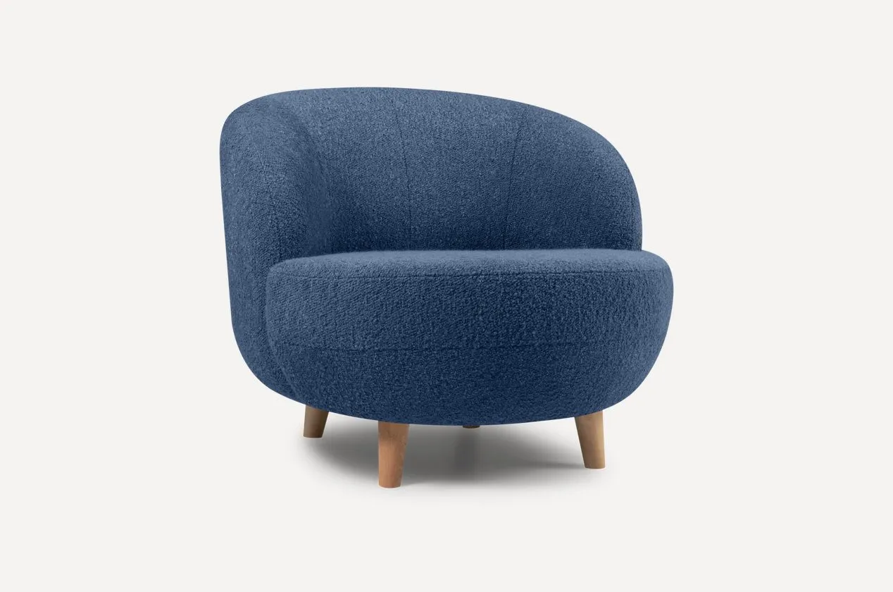 Кресло Иденси Bucle Blue#1
