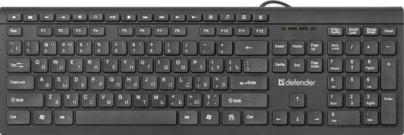 Клавиатура Defender BlackEdition SB-550 RU Черная USB#1