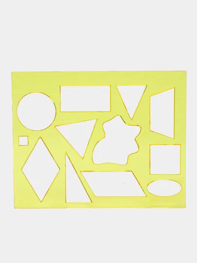 Трафарет геометрические фигуры №2, жёлтый#1