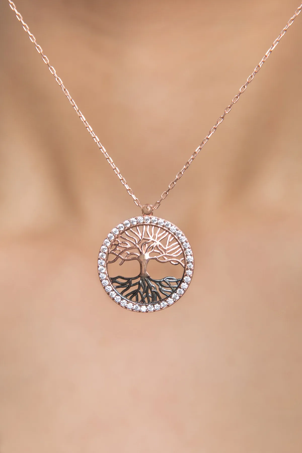 Серебряное ожерелье с дизайном дерева жизни pp2345 Larin Silver#1