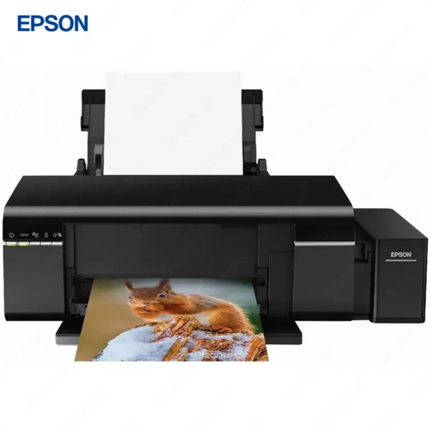 Струйный принтер Epson L805, цветная, A4, 38 стр/мин (цветн. А4), USB, Wi-Fi, черный#1