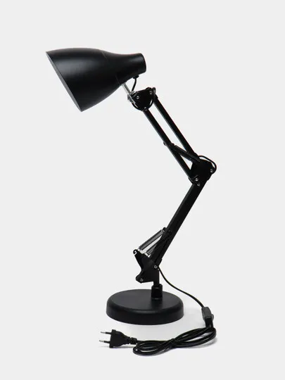 Настольный светильник ЭРА N-123-Е27-40W-BK, черный, классический дизайн#1
