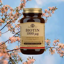 Solgar Biotin 1000mg-sog'lom teri va sochlar uchun biotin tabletkalari#1