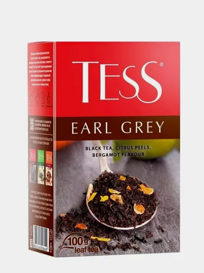 Чёрный чай TESS Earl Grey, листовой, 100гр#1