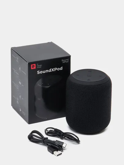 Акустическая система 2E SoundXPod TWS, MP3, Wireless, Waterproof Black (2E-BSSXPWBK)#1