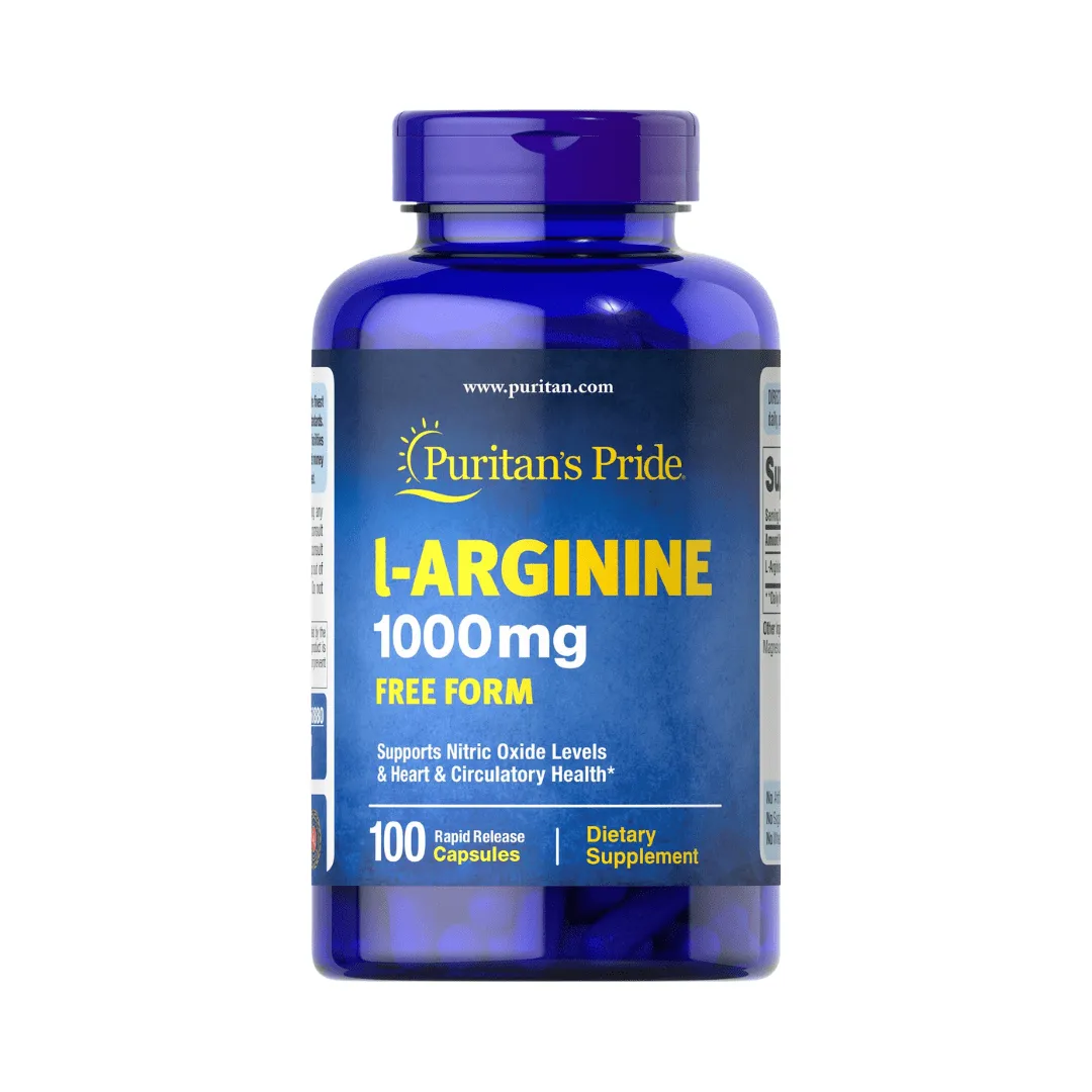 Аргинин Puritan’s Pride L-Arginine 1000 mg 100 Capsules#1