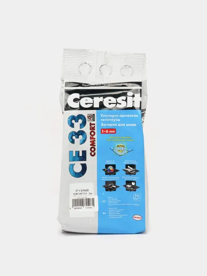 Затирка для швов Ceresit CE 33, 2 кг, 07 Серый#1