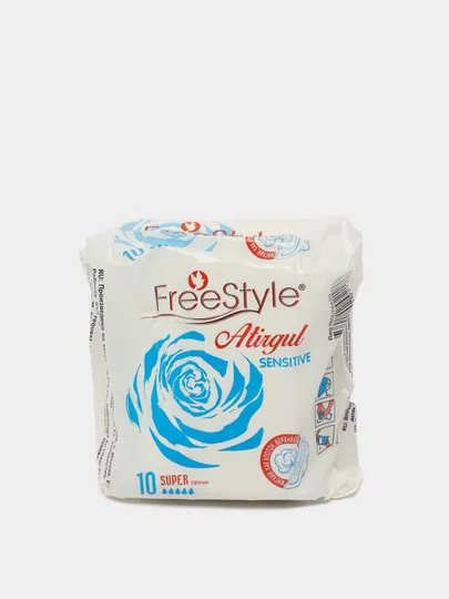 Прокладки женские гигиенические "Free Style Atirgul Sensitive" super 10 шт#1