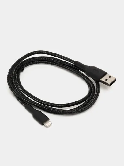 Кабель Belkin USB-A Lighting Braided Black#1
