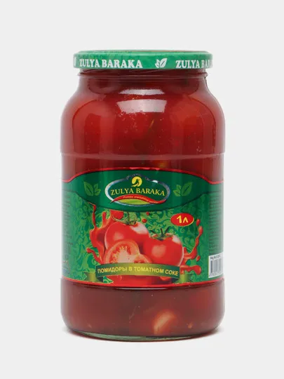 Маринованные помидоры в томатном соке Zulya Baraka, 1 л#1