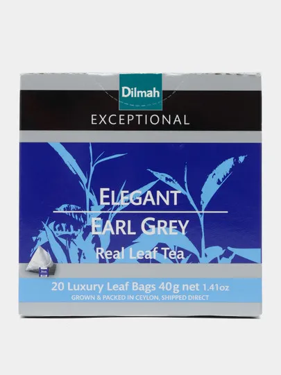 Чёрный чай Dilmahс Elegant Earl Grey, 2 г, 20 шт#1