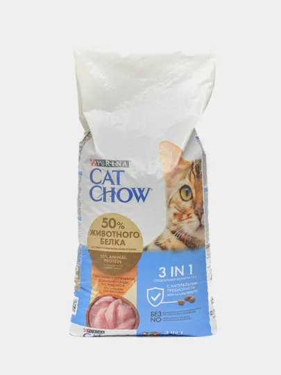 Сухой корм для кошек Cat Chow 3in1, домашняя птица, 15 кг#1
