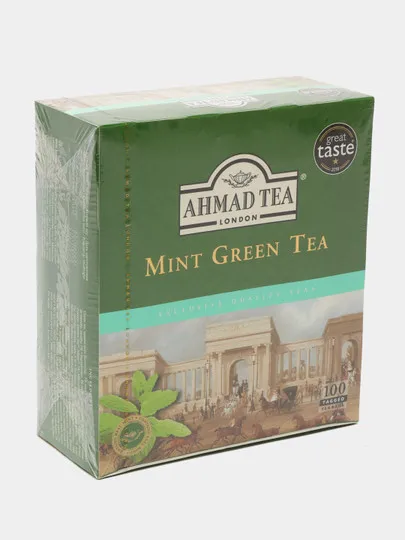 Зеленый чай Ahmad Mint Green Tea, 2 г, 100 шт#1