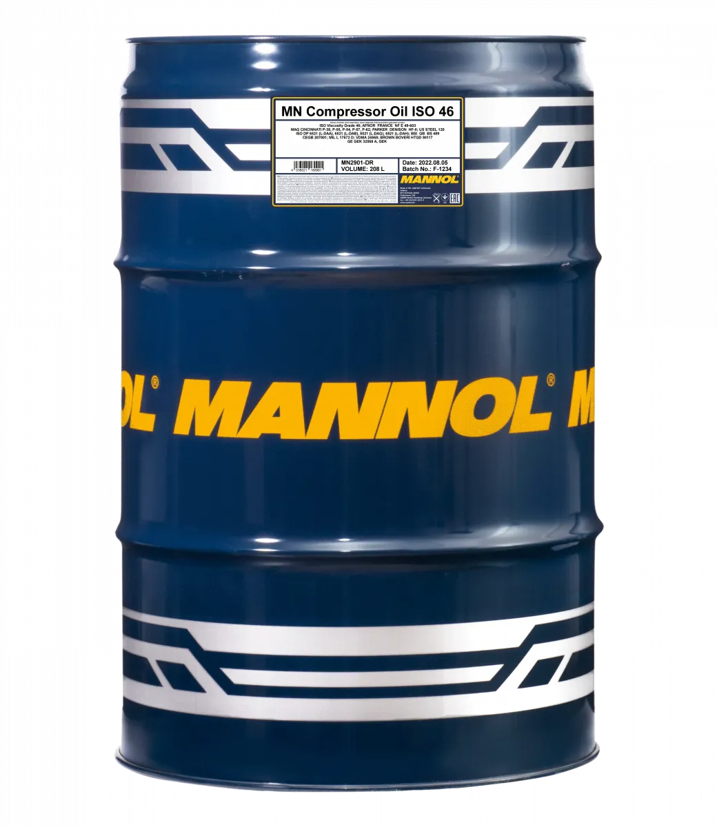 Моторное масло Mannol compressor oil iso 100#1