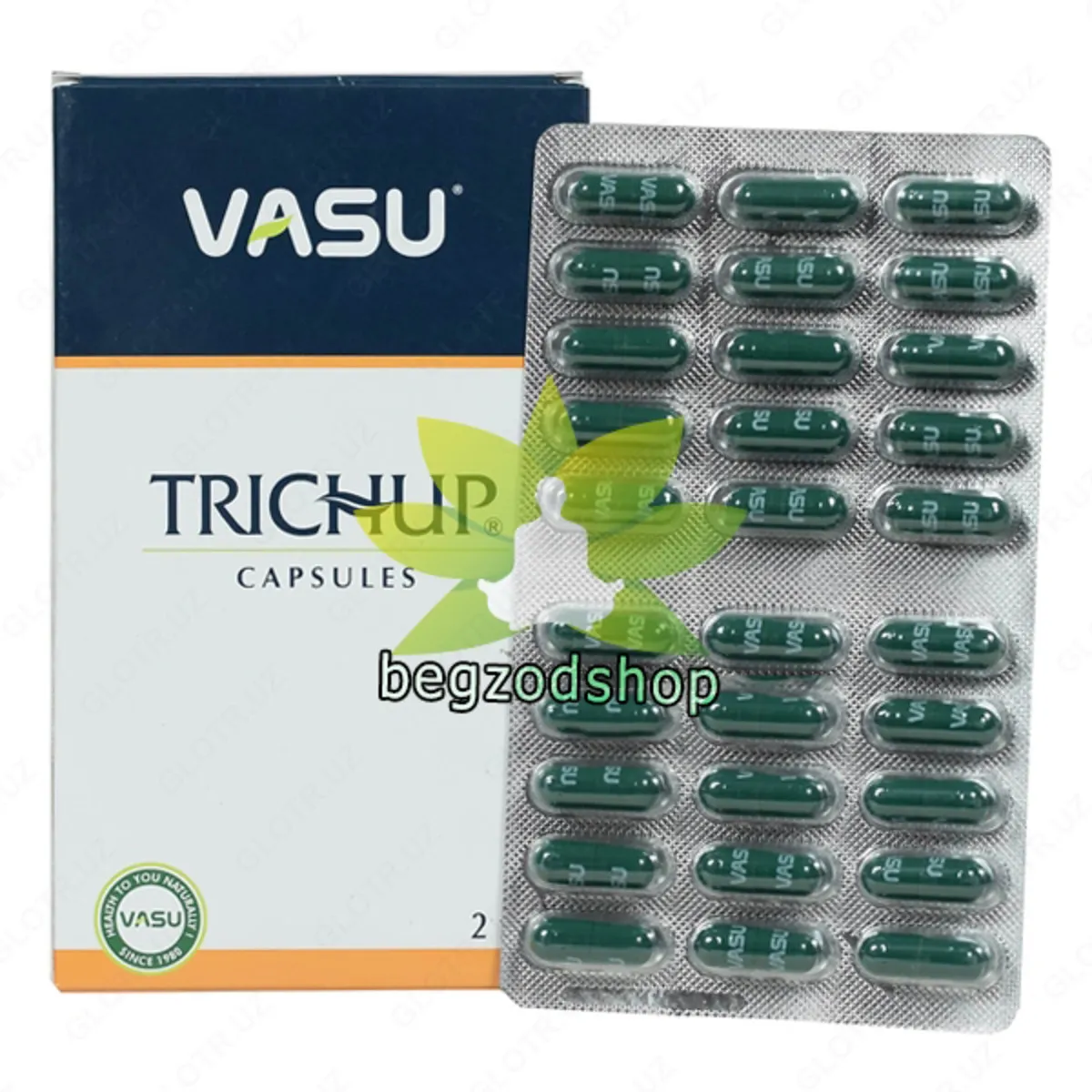 Травяные капсулы для роста волос Trichup Vasu (60шт)#1