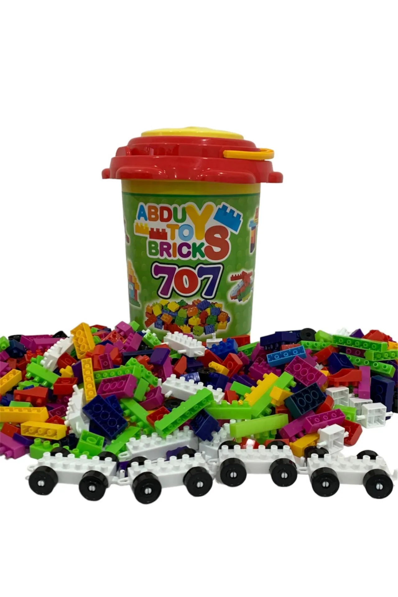 Lego 707 qismlari bilan chelak vs6584-1 shk sovg'a#1