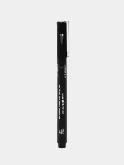 Ручка фетровая Uni Pin Fine Line, 3.0 мм, черная#1