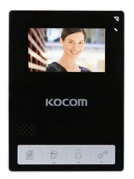 Video interkom monitori Kocom KCV-434SD (Qora)#1