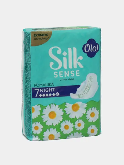 Прокладки Ola! Silk Sense Ultra Deo Ромашка Night 7шт#1