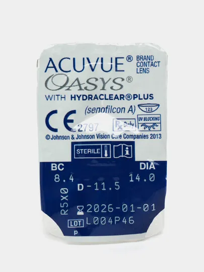 Контактные линзы : ACUVUE OASYS WITH HYDRACLEAR PLUS, 12/8.4/-11.50#1