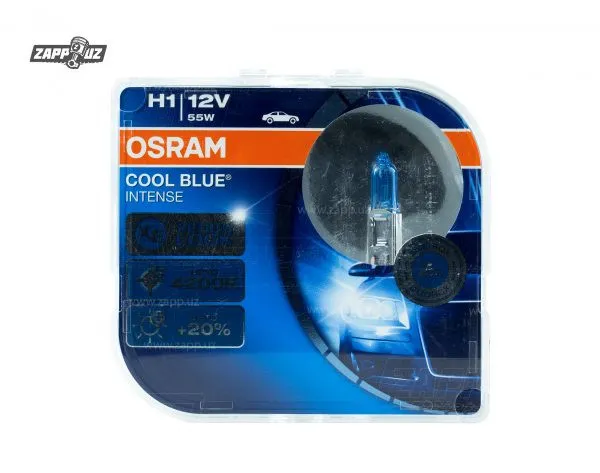 Лампа автомобильная Osram H1 Cool Blue intense 64150CBI-HCB#1