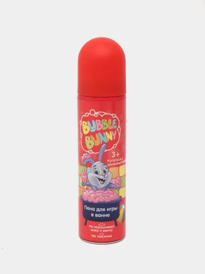 Пена для игры в ванне Bubble bunny, детская, розовая, 80 мл#1