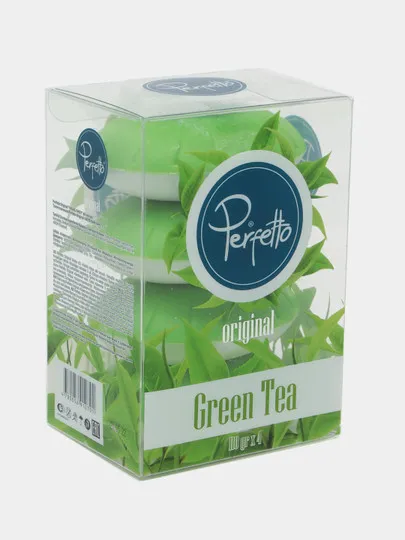 Мыло Perfetto зелёный чай 110гр 4шт#1