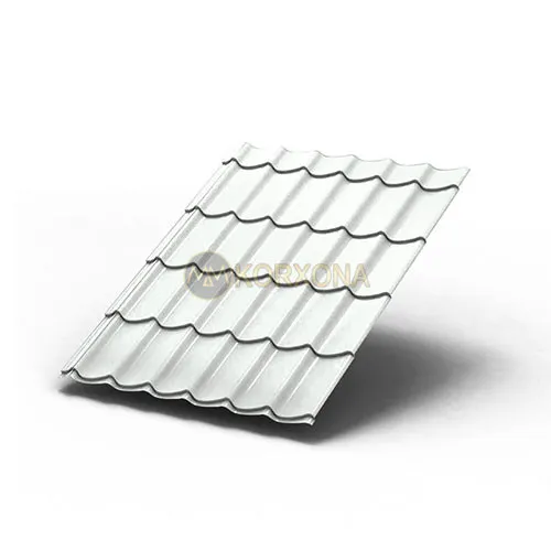 Metall plitka Lamonterra-0,45 ral9003 polyester#1