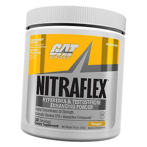 Предтренировочная добавка, Nitraflex, GAT Sport#1