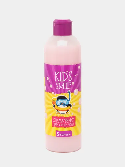 Детский шампунь-гель душ Romax Kids Smile, клубника, 500 г#1