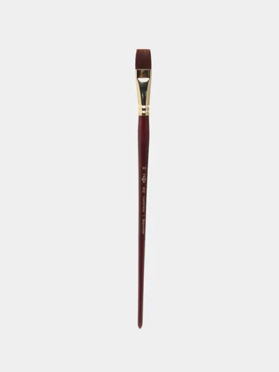 Кисть художественная Гамма №20 Синтетика Вернисаж, плоская длинная ручка#1