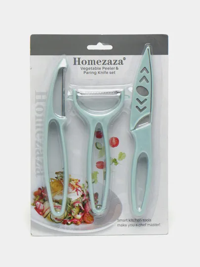 Набор ножей для овощей Homezaza, 3 шт#1