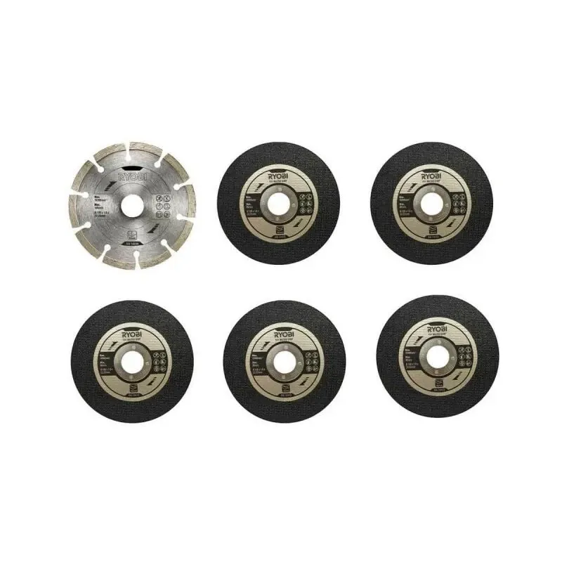 Набор дисков Ryobi RAK6AGD125 для УШМ (125х22.2 мм)#1