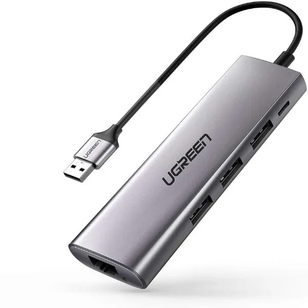 USB-markaz Ugreen / USB-Ulanish uchun adapter Ethernet adapter uchun + 3 USB port#1