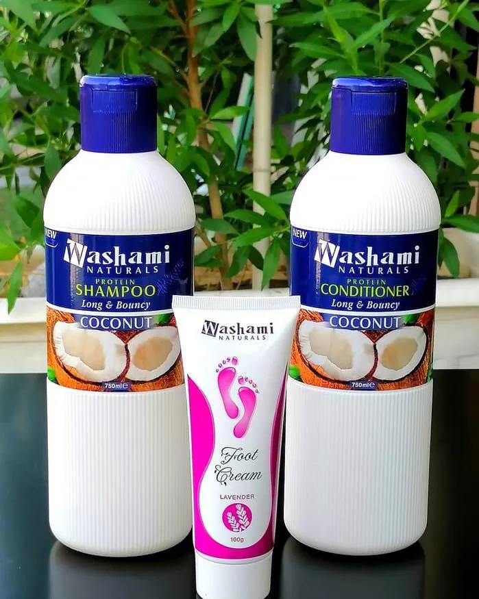 Натуральный шампунь с протеином Washami Coconut#1