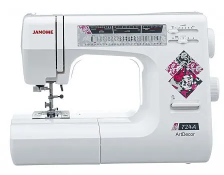 Швейная машина Janome ArtDecor 724A | Швейных операций 25 | Скорость шитья 860 ст/мин#1