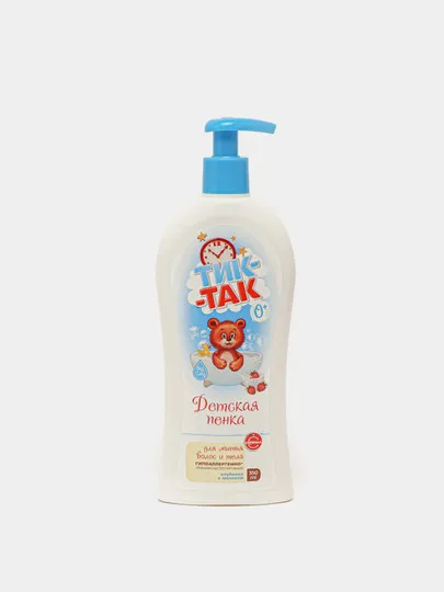 Пенка "Тик-так" для мытья волос и тела в ассортименте 350 мл#1
