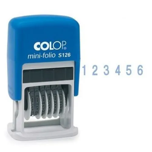 Нумератор-мини S126 (синий) Colop#1