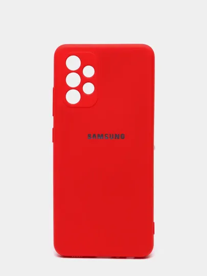 Чехол силиконовый Samsung красный#1