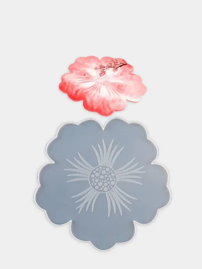 Силиконовая форма "Подстаканник цветок" для заливки эпоксидной смолой#1