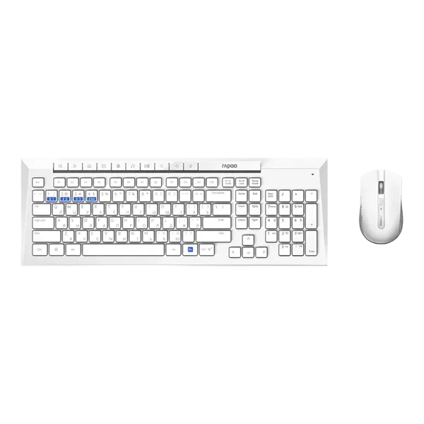 Клавиатура и мышь Rapoo 8200M White Wireless#1