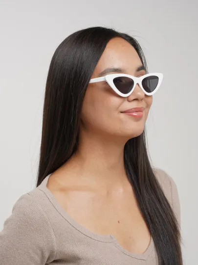 Стильные солнцезащитные очки "Кошачий глаз"#1