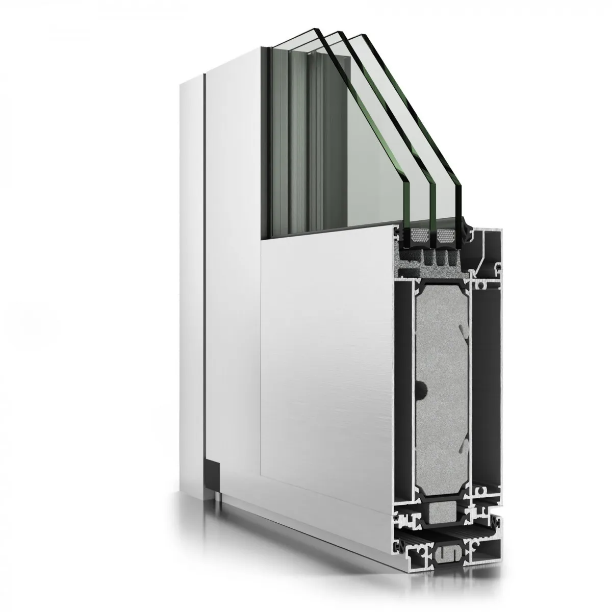 Алюминиевые конструкции. Дверь INICIAL IW 70 D.#1