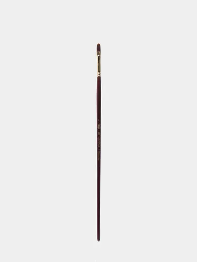 Кисть художественная Гамма Вернисаж №6, плоскоовальная, длинная ручка #1