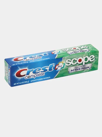 Зубная паста Crest Complete Plus Scope Advanced Active Foam (232 гр)#1