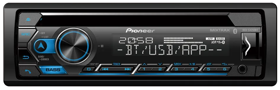 BLUETOOTH texnologiyasiga ega Pioneer DEH-S4250BT avtomobil radiosi#1