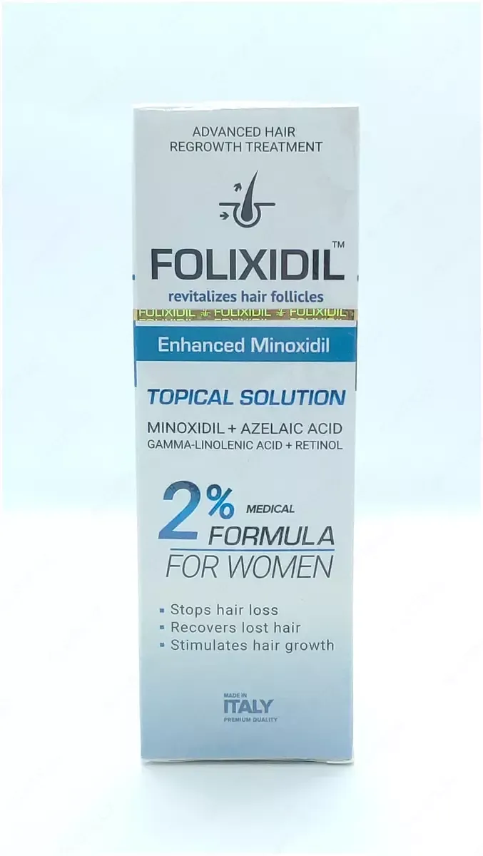 Minoxidil (Folixidil) 2% - Женский лосьон для роста волос#1