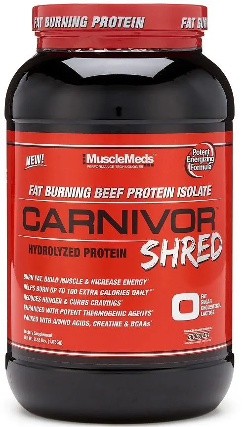 Протеин MuscleMeds Carnivor Shred, Шоколад - 1036г#1