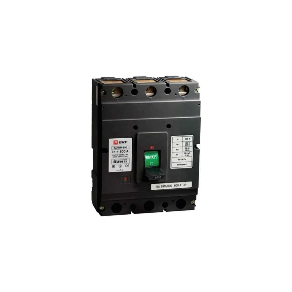 Автомат выключатель силовой EKF mccb99-800-800m 800/800A#1