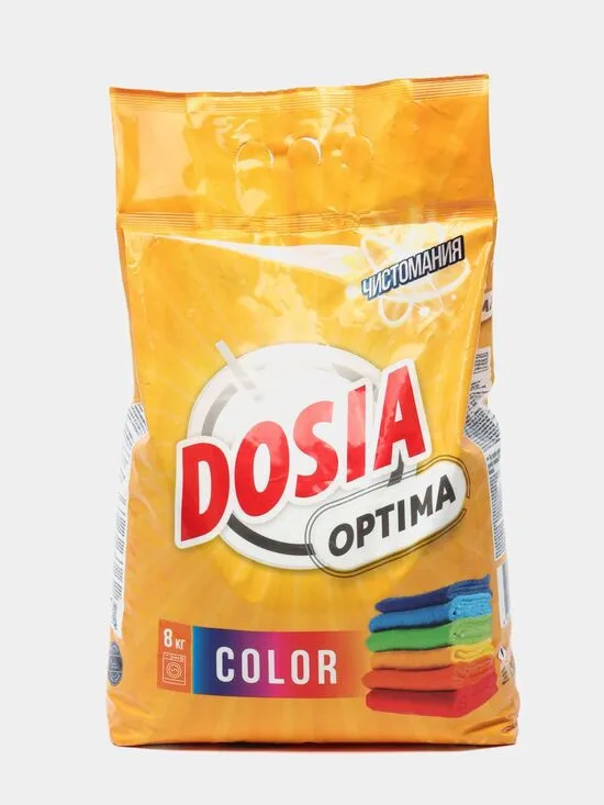 Mashinada va qo'lda yuvish uchun sintetik kir yuvish kukuni Dosia Optima Color, 8 kg#1